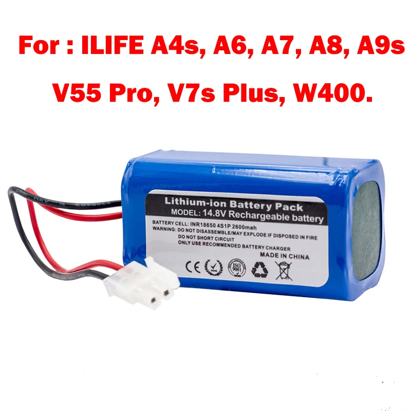 Литий-ионный аккумулятор ILIFE для A4s A7 V7s Plus V55 Pro W400 A9s 14 8 V 2600mAh PX-B020 | Электроника
