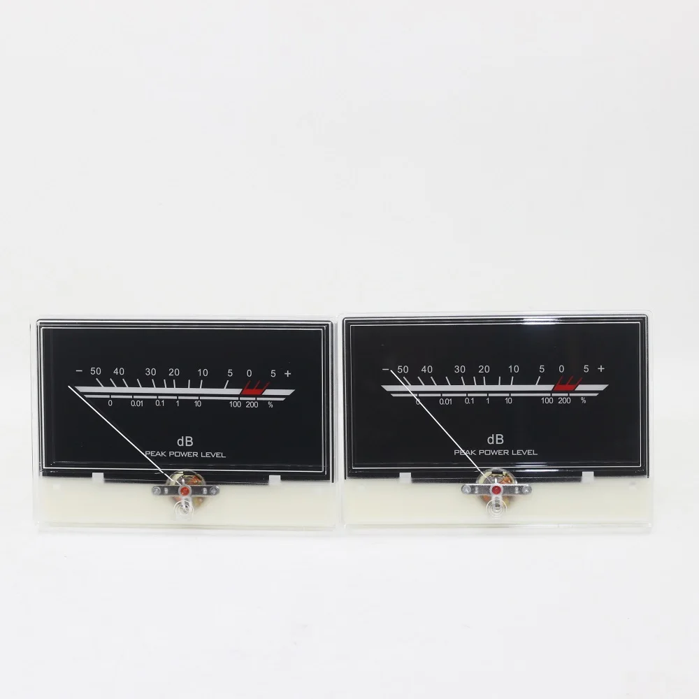 VU Meter Post Power Level Meter Audio DB Header White Backlight P-134 Rear Amplifier