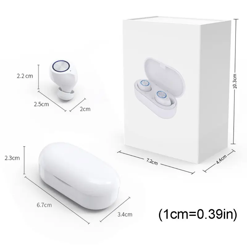 Mini Earbuds Wireless Bluetooth 5 0 Headset TW60 TWS Rechargeable Headphones