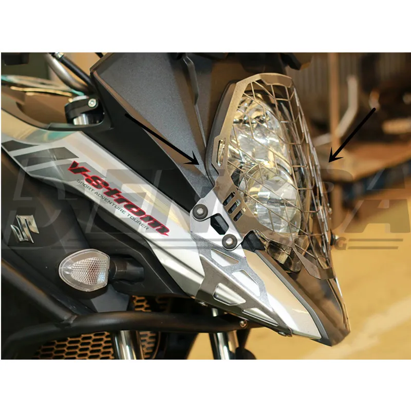 Модификация мотоцикла фара решетка радиатора Защитная крышка для suzuki v-Строма 650
