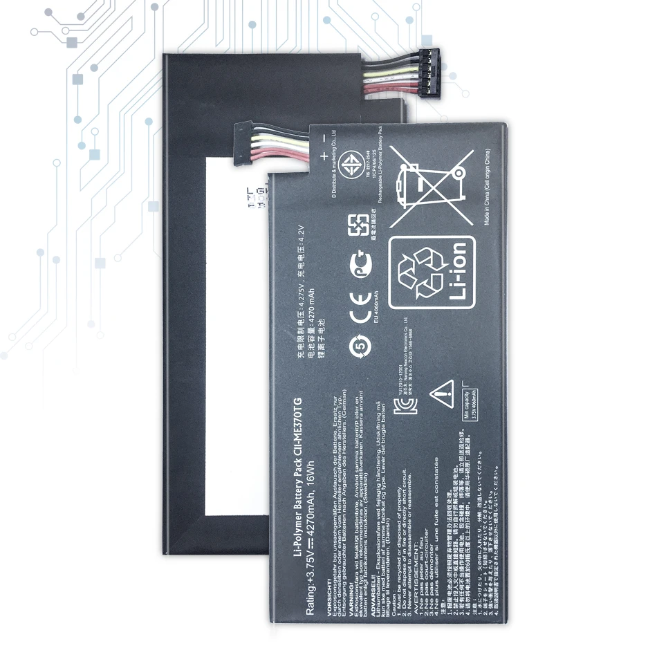 Для Asus Google Nexus 7 Nexus7 2012 3G версия планшета литий-полимерный аккумулятор 4270 мАч C11-ME370TG