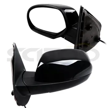 

Scitoo Black Power Heated Side View Mirrors Right Left for 07-13 Chevy GMC Truck Pickup Auto Replacement Exterior Car Parts