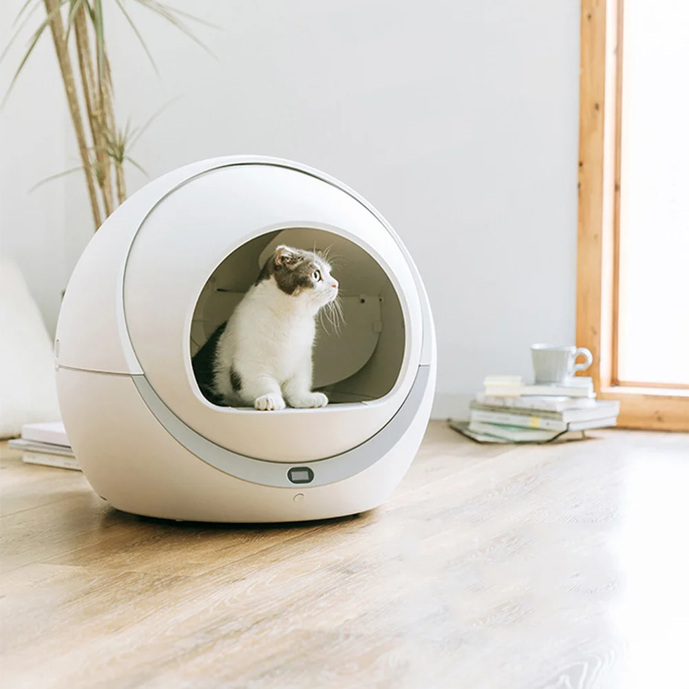 High-end pet automatic self-cleaning cat litter box, smart trash bin, closed tray toilet detachable potty High-end pet automatic self-cleaning cat litter box, smart trash bin, closed tray toilet detachable potty