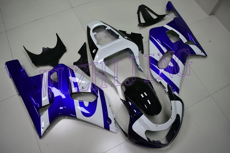 Обтекатели GSX R 600 750 1000 2003 тела Наборы GSXR 600 750 1000 03 02 сине-белые 2000-2003 K1-2 - Цвет: 1000 2000-2002