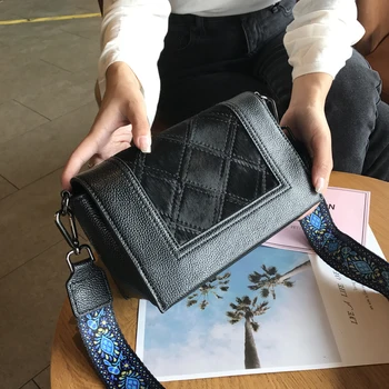 

Fashionable Horse Hair Women's Bag 2020 Diamond Grid Stitching Leather Small Square Female Shoulder Bags Bolsos Para Mujer Bolso