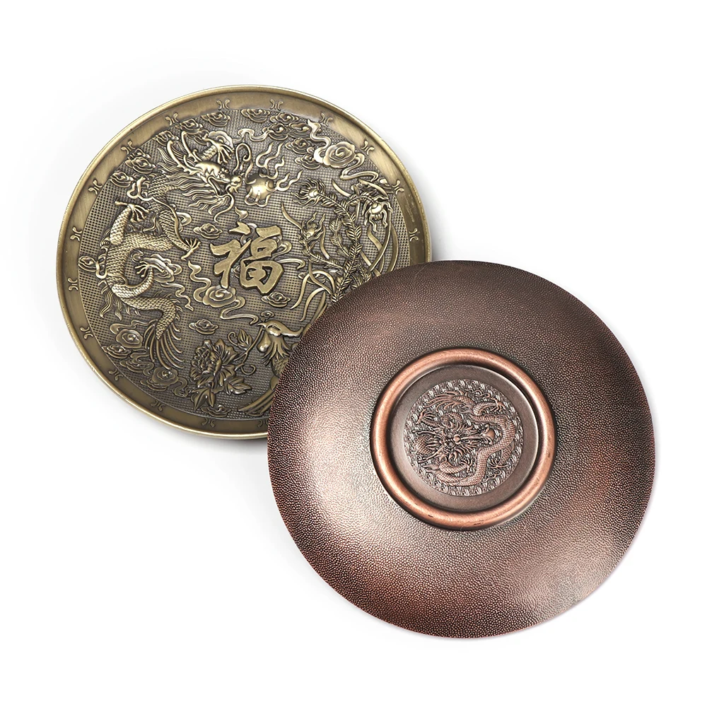 1 Set Chinese Zodiac Censer 5 Holes Lotus Backflow Incense Plate Joss-stick Holder Retro Crafts Buddhism Temple Tool Home Decor