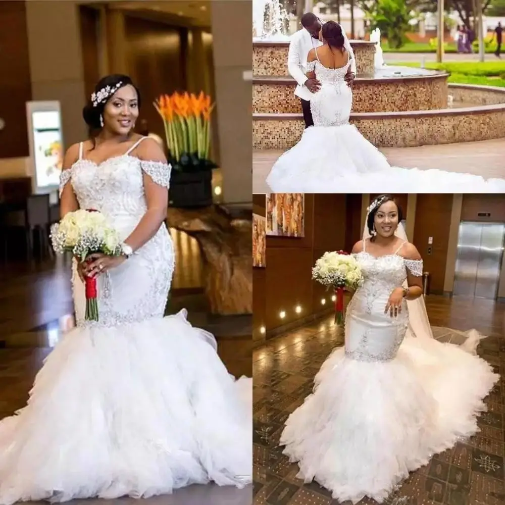plus size mermaid bridal gowns