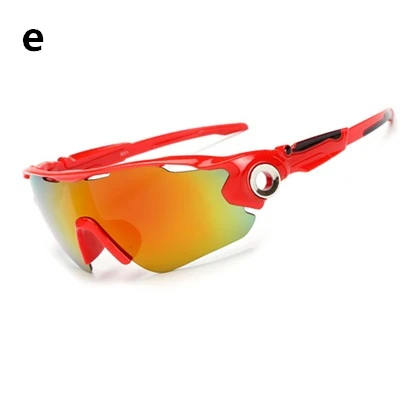 e Glasses for Bicycles UV400 Men Cycling Sunglasses Dropship Sun Glasses Women MTB Bike Eyewear Sports Goggles - Цвет: e