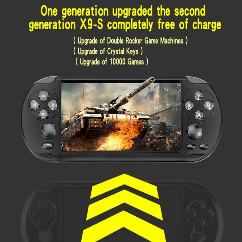 Игровая консоль X9 для игры, портативная Ретро игра, 5,1 дюймов экран, портативная игровая приставка для psp, поддержка камеры, подарок на Рождество