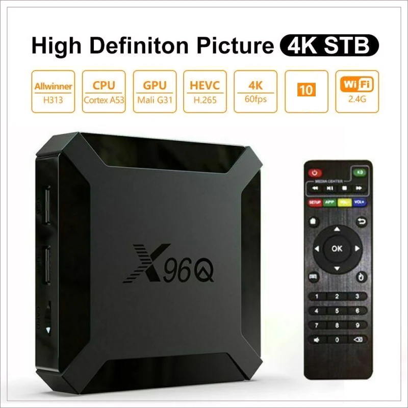 Mayitr 1 шт. высокое качество X 96Q Android 10 0 телеприставка 2 Гб ОЗУ + 16 ПЗУ 4K HDMI домашний
