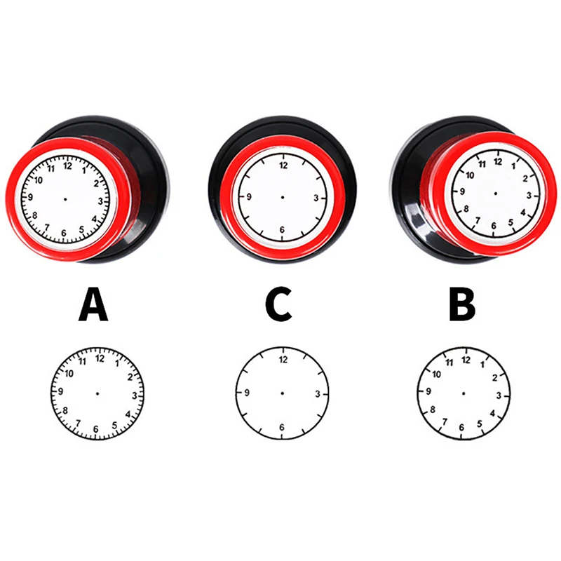 

1PC Photosensitive stamps teaching clock seal large clock learning time clock dial