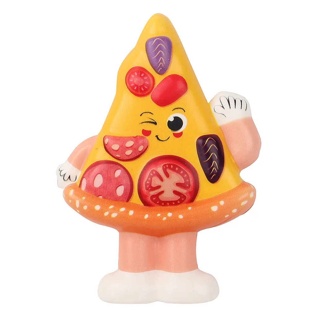 Mini Adorable Pizza Slow Rising Kids Toy Simulation food toy kids gifts decompression Slow rebound toys for children #A