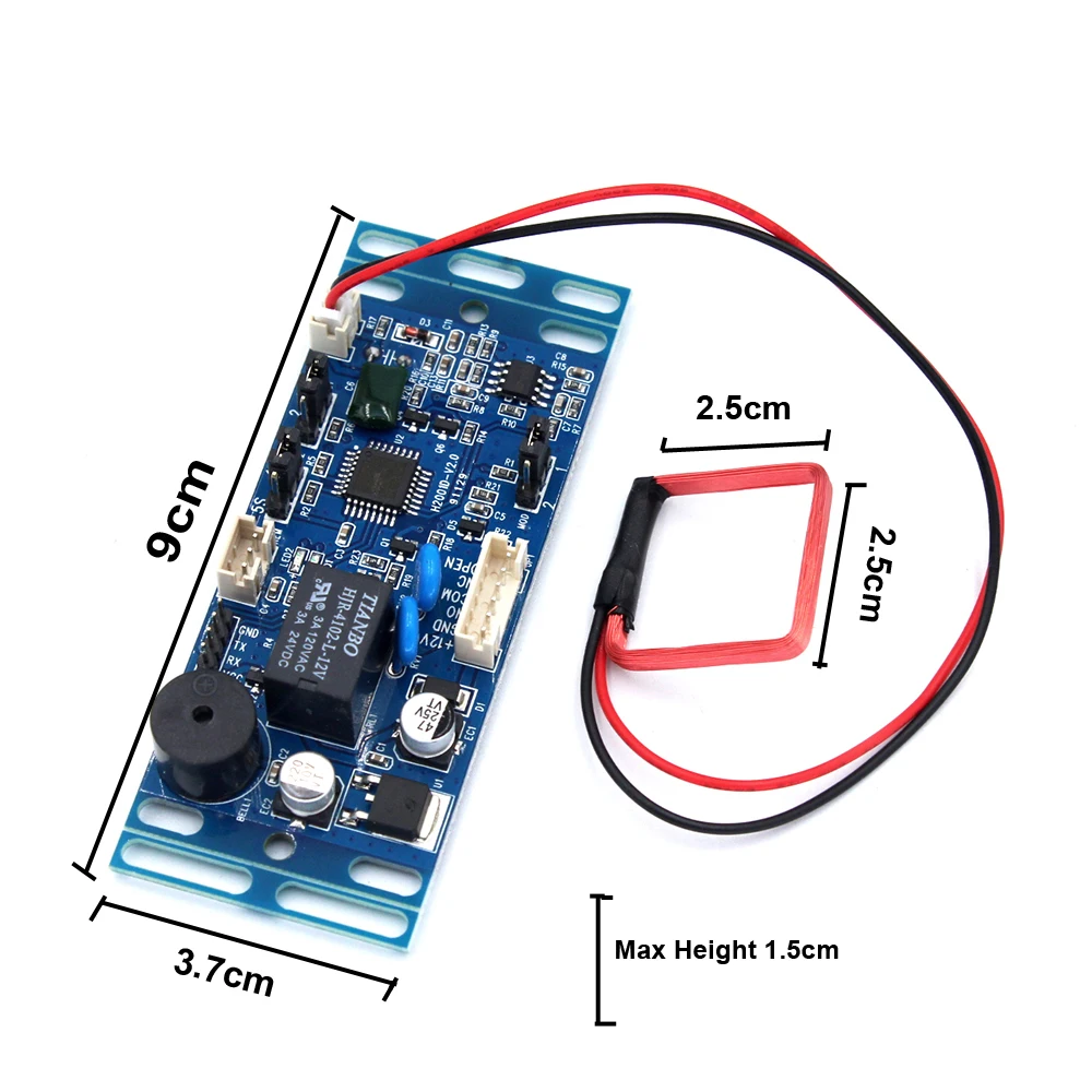 근접 접근 제어 RFID 보드 125Khz/13.56Mhz 15000 내장형 보안 접근 제어용 사용자 건물 인터콤 모듈