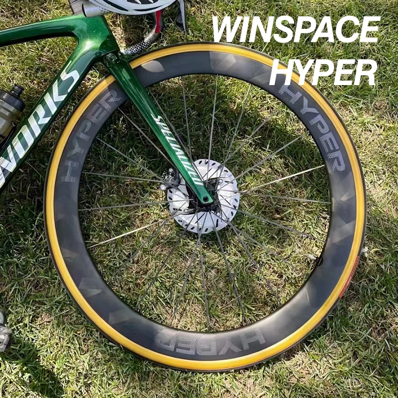 Winspace Carbon Spaken Wielen Hyper Licht Gewicht Racing Road Fiets  Schijfrem Wielen Centerlock Met Aero Bladed Carbon Spaken|Bicycle Wheel| -  AliExpress