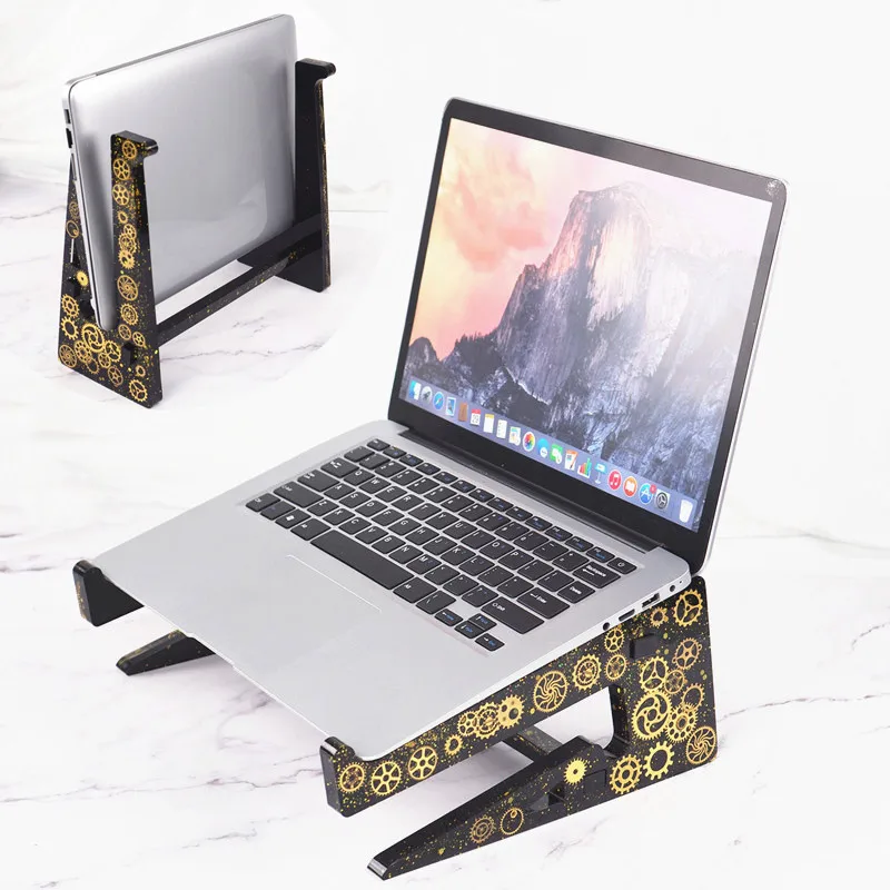 Support D Ordinateur Portable Resine Moule Support D Ordinateur Support Pour Ordinateur Portable Silicone Epoxy Resine Moulage Moule Pour Artisanat Support De Telephone Decor A La Maison Aliexpress