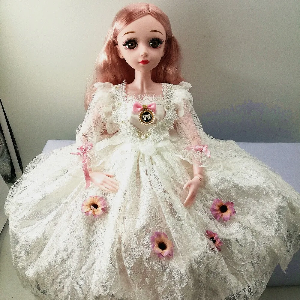 60 см красивое платье для куклы Bjd, Одежда для куклы, детские аксессуары для игрушек, 22 дюйма, модная одежда для куклы, аксессуары для девочек