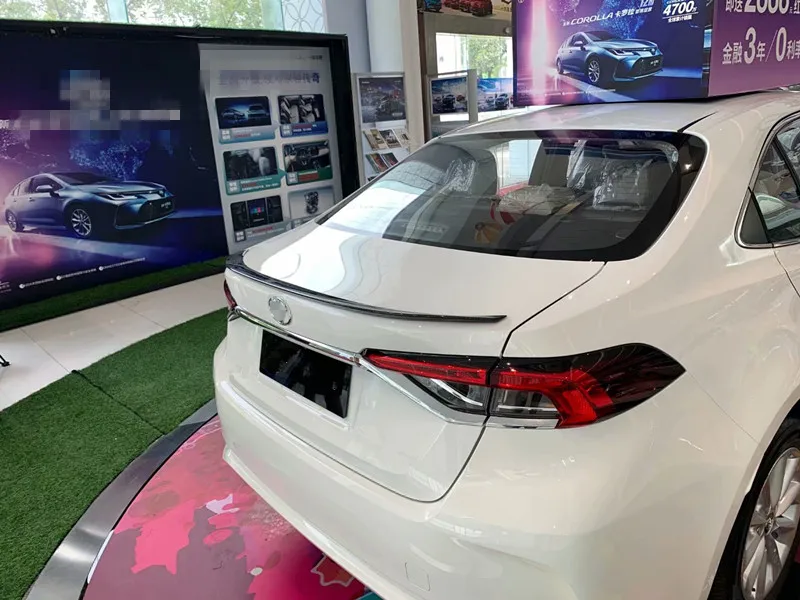 Подходит для Защитные чехлы для сидений, сшитые специально для Toyota Corolla E210 седан стайлинга автомобилей Карбон спойлер заднего багажника, крыла полоса крышка Накладка 1 шт. авто аксессуары