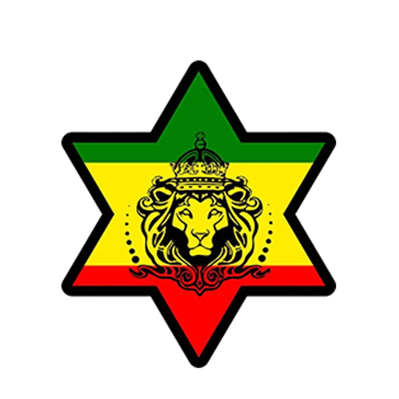 

13cm X 13cm Hot Sell Creative Macbook Lion of Judah One Lov Car Sticker Accessories Car Styling Cover Scratches Waterproof PVC