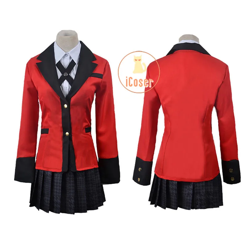 Kakegurui Momobami Ririka Косплей Костюм Kirari Униформа Хэллоуин платье сестры женская