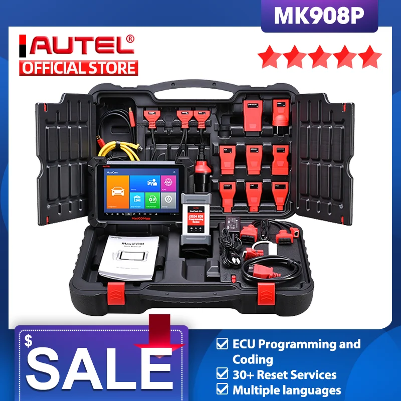 Autel MaxiCOM MK908P MS908P автомобильный диагностический инструмент OBD2 сканер кодирования