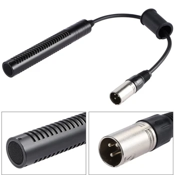 

Stereo Anti Interference External Photography Interview Indoor Outdoor With Holder Video Recording Camera Microphone Meeting