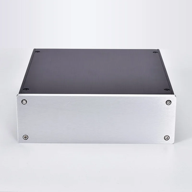 D 2207 DIY full Aluminum AMP Enclosure PSU box headphone Case Power black Amplifier Chassis