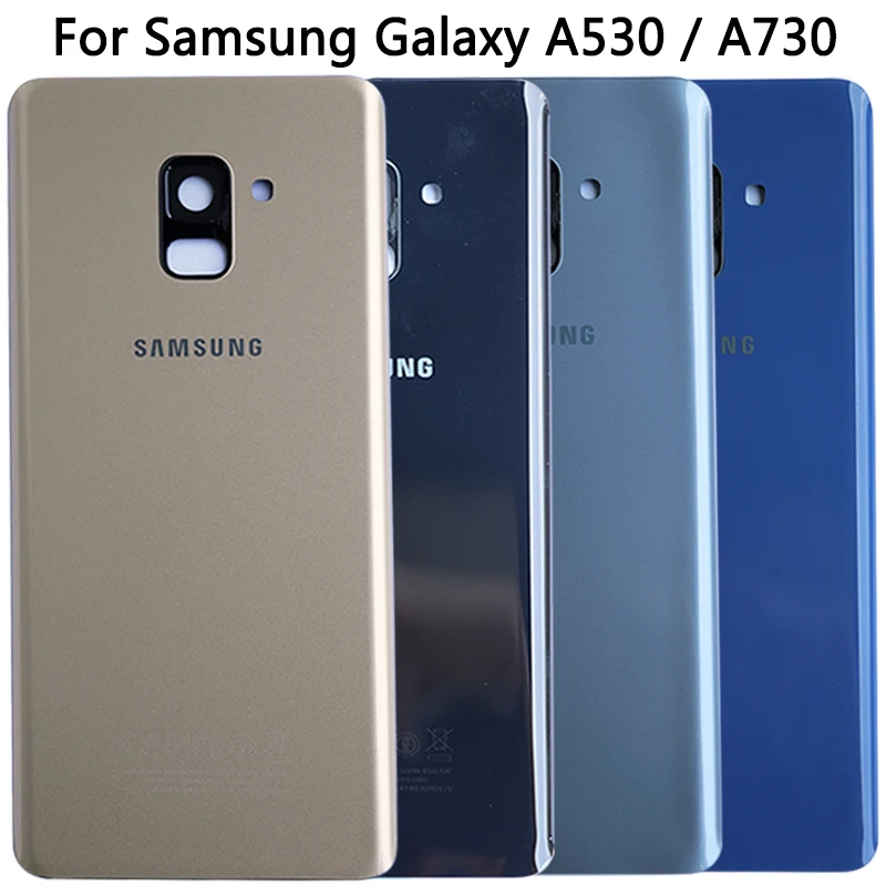Для SAMSUNG Galaxy A8 A530/A8 Plus A730 задняя крышка+ средняя рамка полный корпус чехол Замена A530 крышка батареи