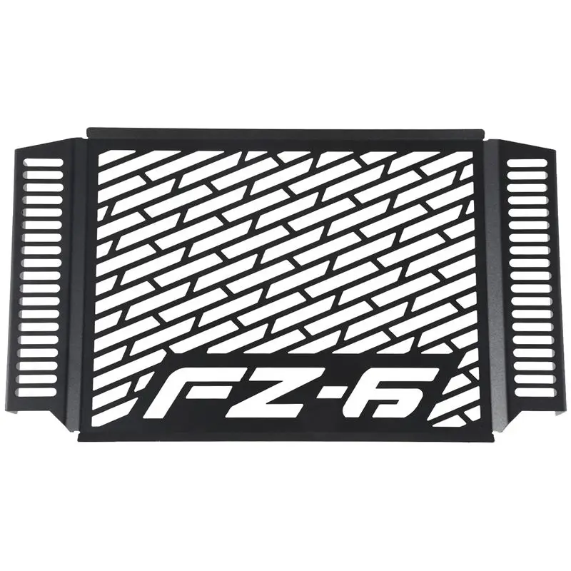 Motorcycle Radiator Guard Grille Protector Metal Cover Black for Yamaha FZ6 FZ 6 FAZER 2007-2010 Models
