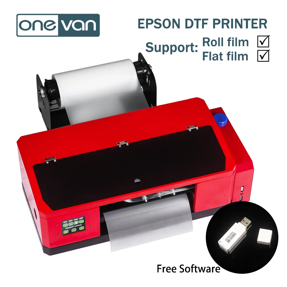 

Epson R1390 DTF printer supports roll film printing A3 A4 PET film white ink heat transfer T-shirt clothes recycle white ink