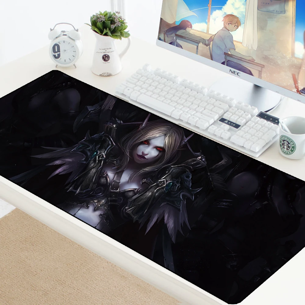 900x400 мм XXL большой Sylvanas коврик для мыши игровой коврик для мыши WOW Gamer резиновые компьютерные коврики для игровой клавиатуры ПК СТОЛ большой коврик для мыши