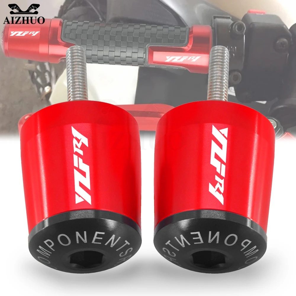 FOR YAMAHA YZF-R1 YZFR1 2015-2021 2020 2019 2018 Motorcycle Accessories Handlebar Grips End Handle Bar Cap Plug YZF R1 Logo | Автомобили и