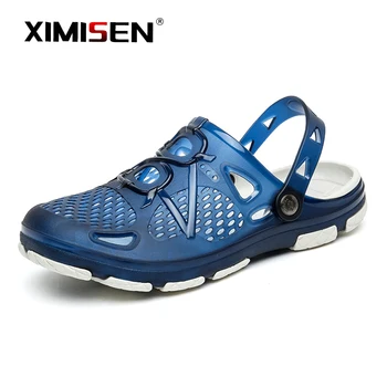 

XIMISEN Men Sandals Summer Flip Flops Slippers Men Outdoor Beach Casual Shoes Cheap Male Sandals Water Shoes Sandalia Masculina