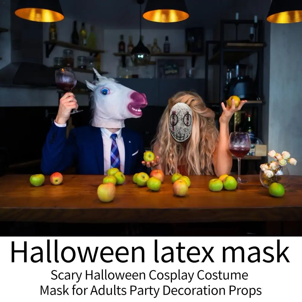 Horror Halloween Party Mask For Adults Party Halloween Cosplay Costume Props
