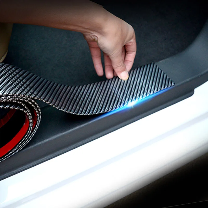 Автомобильная прозрачная защитная пленка для двери, Накладка на порог, полоски на педали, устойчивая к царапинам, защитная лента для Toyota Prius
