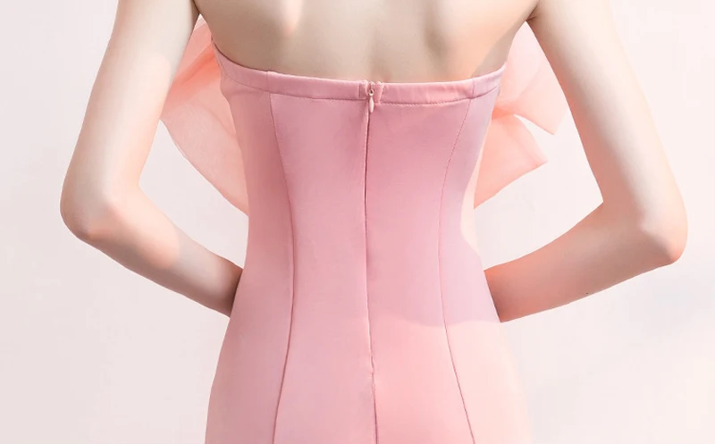 Robe De Soiree длинное вечернее платье Русалочки розового, белого, черного цвета вечерние элегантные платья vestido de festa длинное выпускное платье с бантом