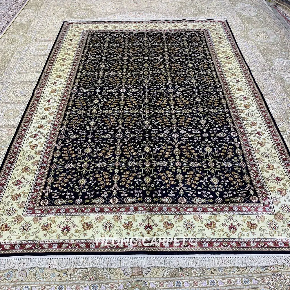 Yilong 5,5 'x8' турецкий Шелковый ковер прямоугольник ручной завязанный шелковый ковер(HF327B