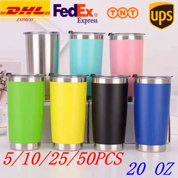 

Auto Cup Color Thermos 20oz Plastic Iced Beater Cup 304 Stainless Steel 5/10/25/50pcs DHL Wholesale DIY Portable 20oz 20 OZ