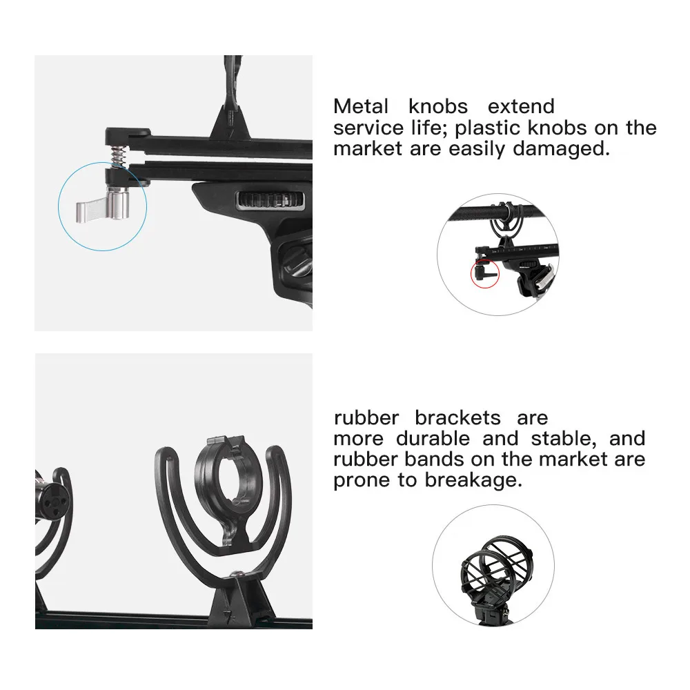 Microphone Wind Protect Cage+ Windshield+ Shock Mount Suspension System For RODE NTG1/NTG2/NTG3/NTG4/NTG4+ Microphones