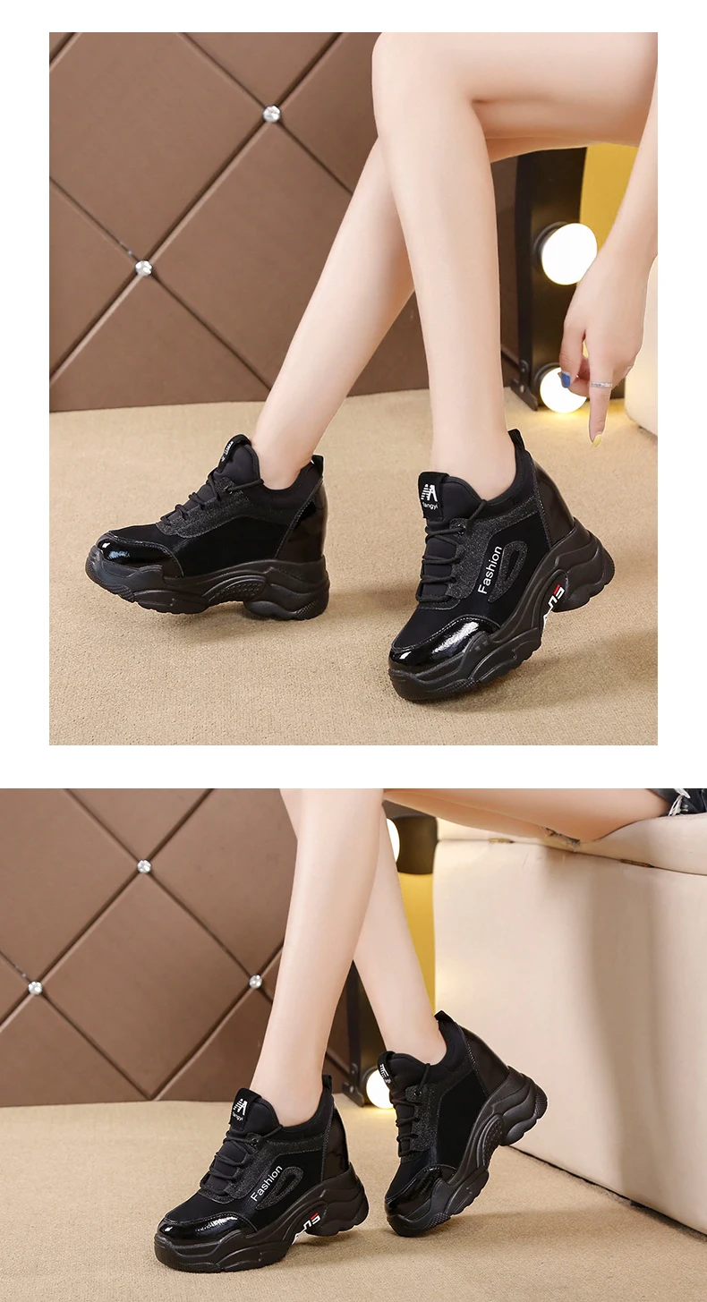 Size35-40; женские зимние кроссовки на платформе; коллекция года; сезон осень-зима; теплые плюшевые бархатные туфли с хлопчатобумажными стельками; кроссовки для отдыха на танкетке со шнуровкой