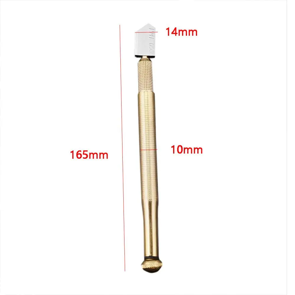 glass cutter Роликовый резак для стекла многофункциональная режущая плитка с металлической ручкой прямая головка масляный стеклорез прямая стеклянная резка@ 25 - Цвет: glass cutter