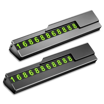 

Car Temporary Parking Card Phone Number Card Telephone Magnet Car Flip Numbers Auto Accessorie Parking Car Accessories Interior