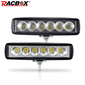 

2pcs 6 inch 18W LED Work Light Spot spotlight Worklight 9-32V 12 volt Led Work Lights For Off Road Vehicle SUV Car Boat Moto 4WD