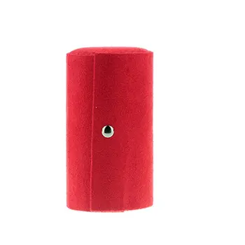 

Multifunctional Fabric 3 layers Jewelry Display Box Cylinder Shape Organizer Flannel Round Portable Travel Storage Case Creative