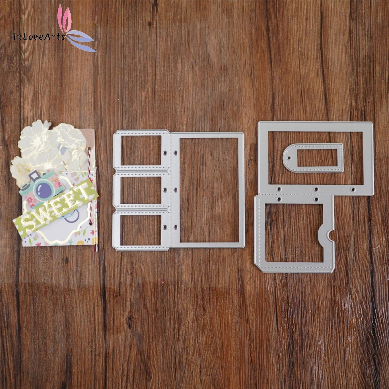 

InLoveArts Card Package Metal Cutting Dies for DIY Scrapbooking Photo Album Decorative Embossing Paper Card Crafts Die Cut 2020