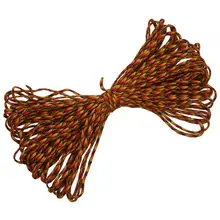 Горячая HG-550 Паракорд 7 внутренних нитей Mil спец Тип III бушкрафт веревка для выживания, 100 футов черный+ красный(#126