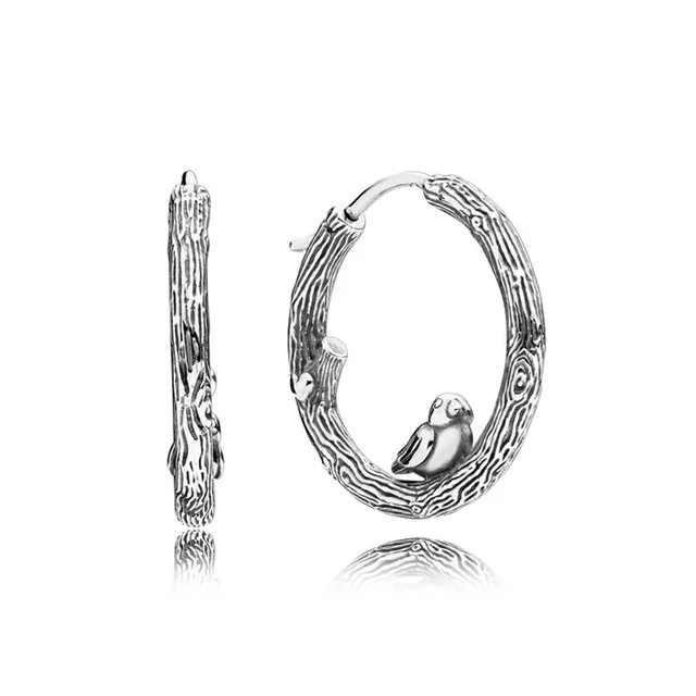 Стерлинговое Серебро 1:1 Гламурное 197103 весеннее кольцо с птицей Оригинальное женское модное ювелирное изделие