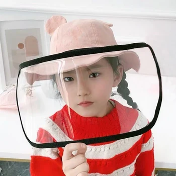 

Outdoor Removable Transparent Protective Face Mask Waterproof Wind Sand Dust Hat New
