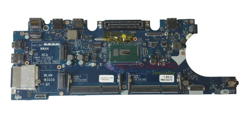 Vieruodis для материнской платы ноутбука DELL Latitude E5250 с i5-5300U ZAM60 LA-A891P 7WRRW 07WRRW CN-07WRRW