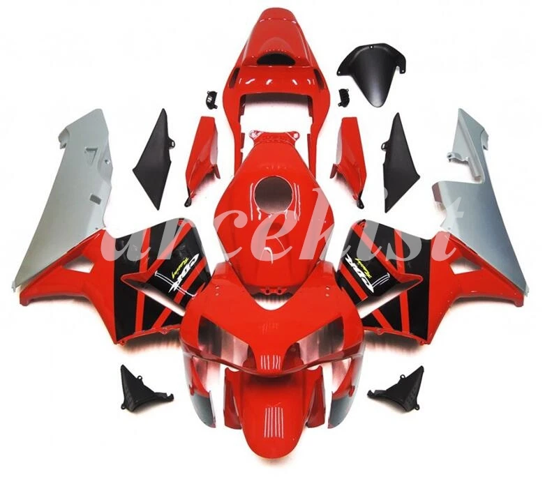 Литье под давлением ABS мотоцикл полный обтекатель комплект подходит для CBR600RR F5 2004 2003 Пользовательские красный серый