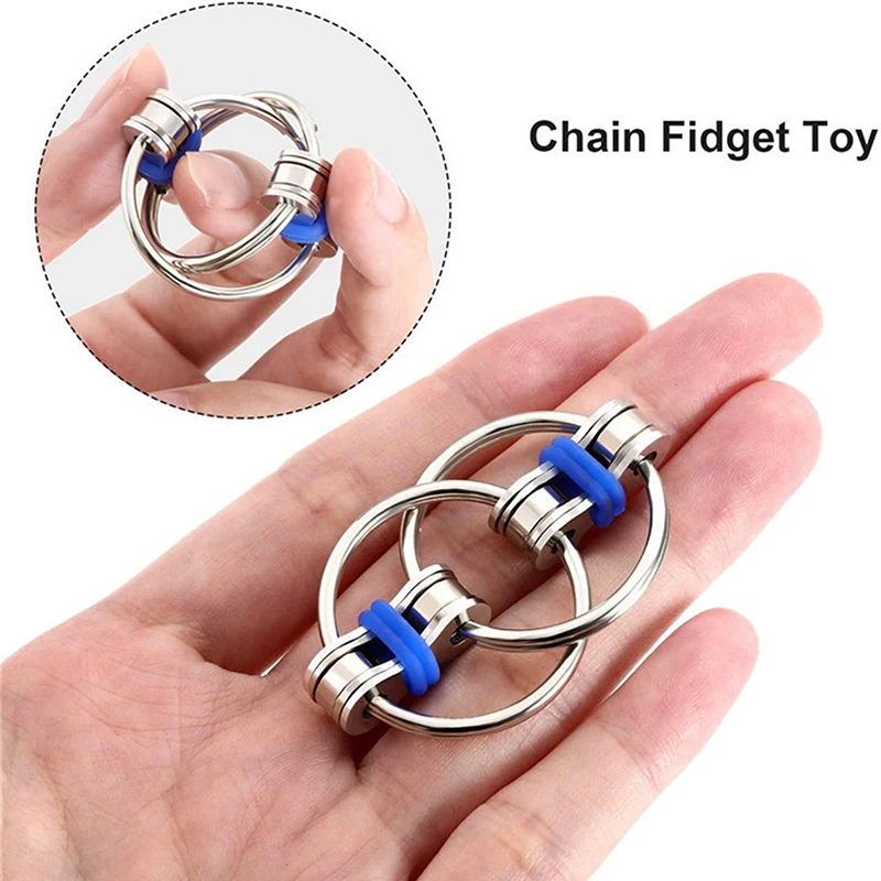 Key Ring Hand Spinner Edc Fidget Flippy Chain Fidget Toy For Autism
